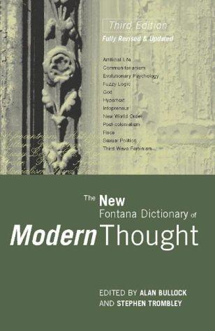 Cover of The New Fontana dictionary of modern thought by Alan Bullock, R.B. Woodings, Stephen Trombley