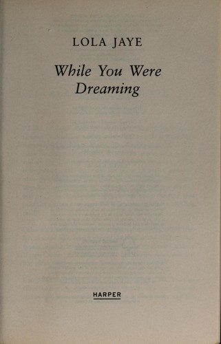 Cover of While you were dreaming by Lola Jaye