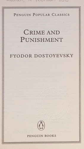 Cover of Crime and Punishment by Фёдор Михайлович Достоевский