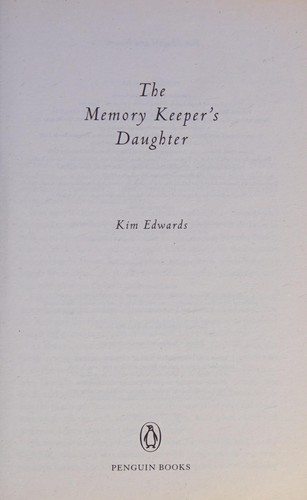 Cover of The Memory Keeper's Daughter by Kim Edwards