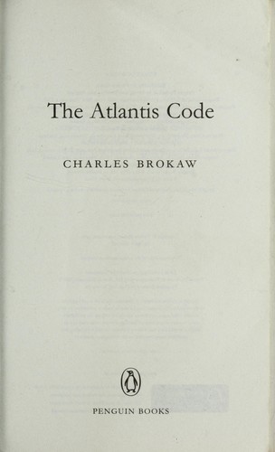 Cover of The Atlantis code by Charles Brokaw