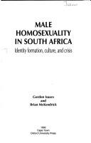 Cover of Male homosexuality in South Africa by Gordon Isaacs