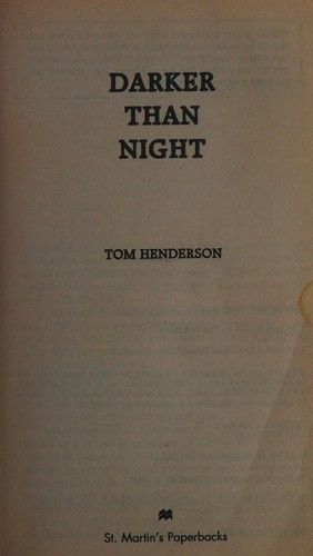 Cover of Darker than night by Henderson, Tom.