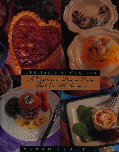 Cover of Table of Content a Vegetarian Dinner Par by Sarah Beattie