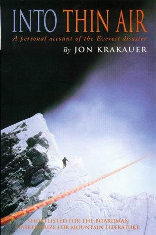 Cover of Into Thin Air by Jon Krakauer