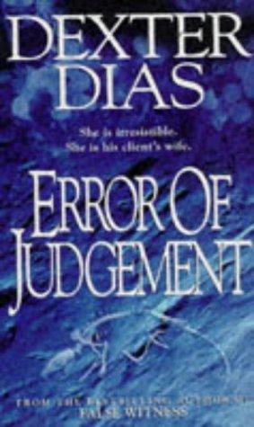 Cover of Error of Judgement by Dexter Dias