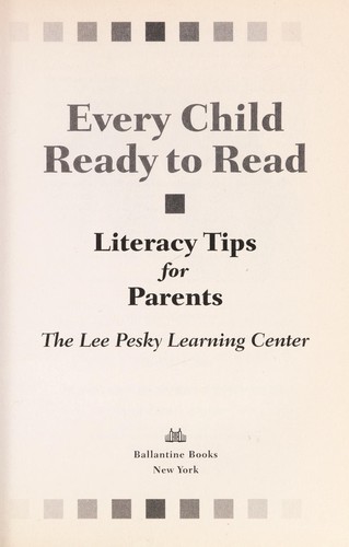 Cover of Every child ready to read by Unknown Author