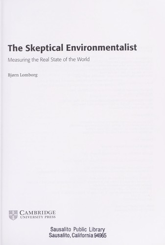 Cover of The skeptical environmentalist by Bjørn Lomborg