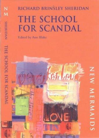 Cover of The school for scandal by Richard Brinsley Sheridan