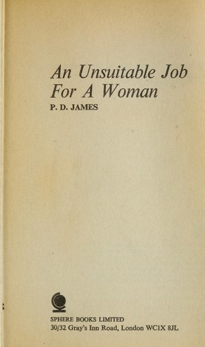 Cover of Unsuitable Job for a Woman by P. D. James