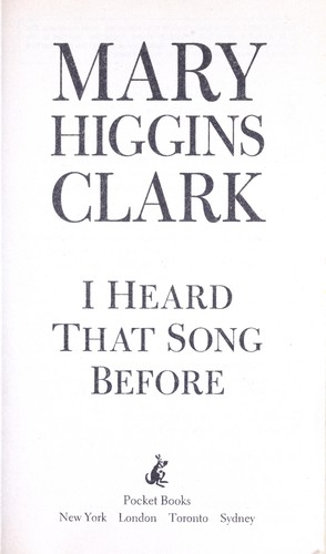 Cover of I Heard That Song Before by Mary Higgins Clark