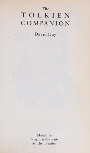 Cover of The Tolkien Companion by David Day