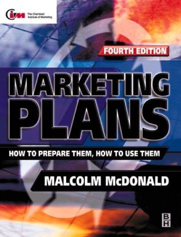 Cover of Marketing plans by McDonald, Malcolm.