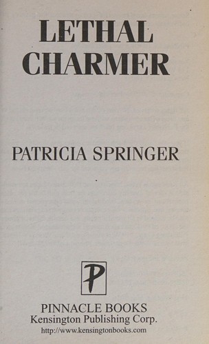Cover of Lethal charmer by Patricia Springer