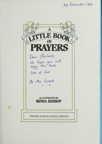 Cover of Little book of prayers by Roma Bishop