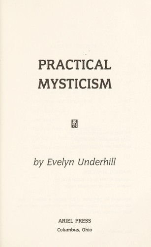 Cover of Practical mysticism by Evelyn Underhill