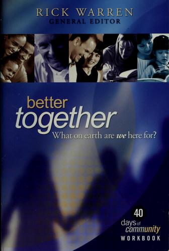 Cover of Better Together by Rick Warren