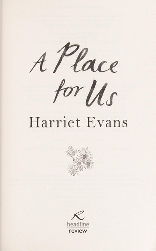 Cover of A place for us by Harriet Evans