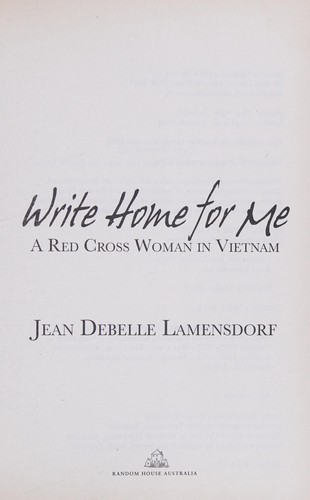 Cover of Write Home for Me by Jean Debelle Lamensdorf