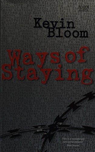 Cover of Ways of staying by Kevin Bloom
