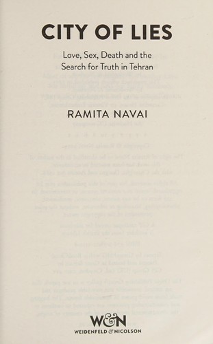 Cover of City of Lies by Ramita Navai
