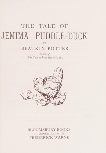 Cover of The tale of Jemima Puddle-Duck. by Beatrix Potter, Colin Twinn